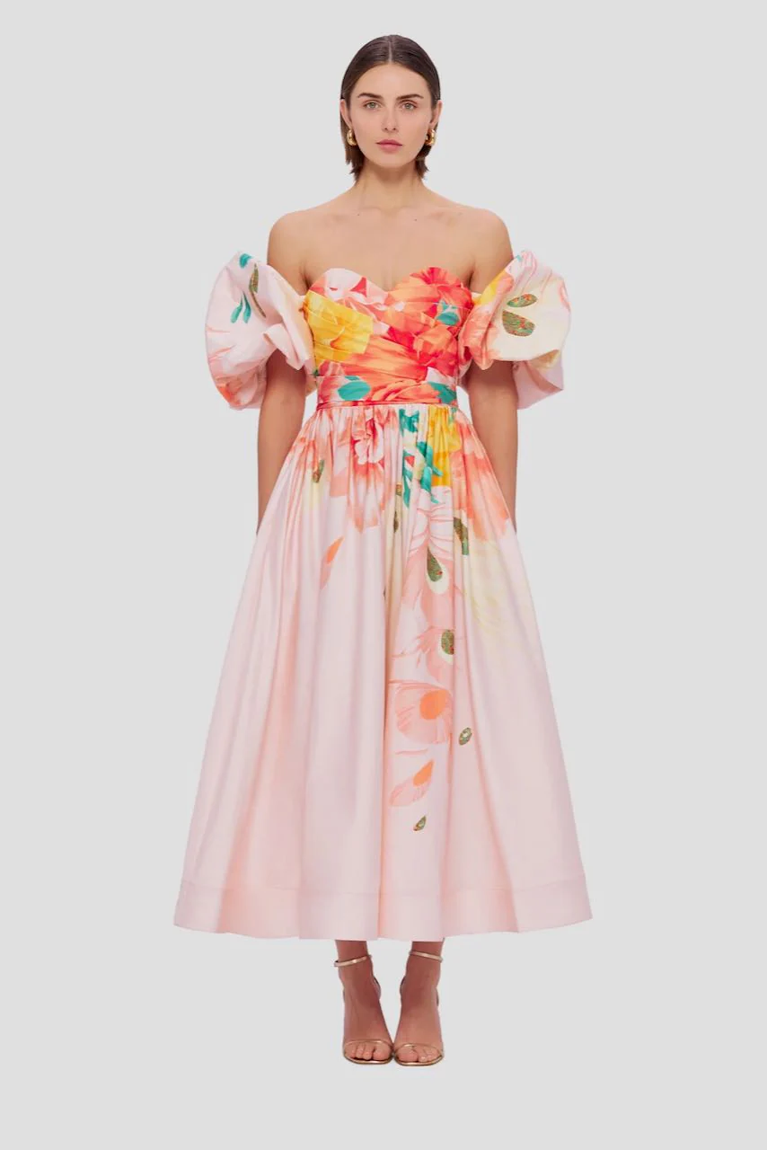 Leo Lin Maevis Midi Dress - Euphoria Print - Image 2