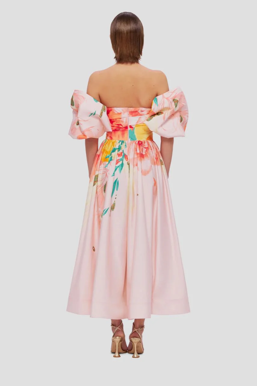 Leo Lin Maevis Midi Dress - Euphoria Print - Image 4