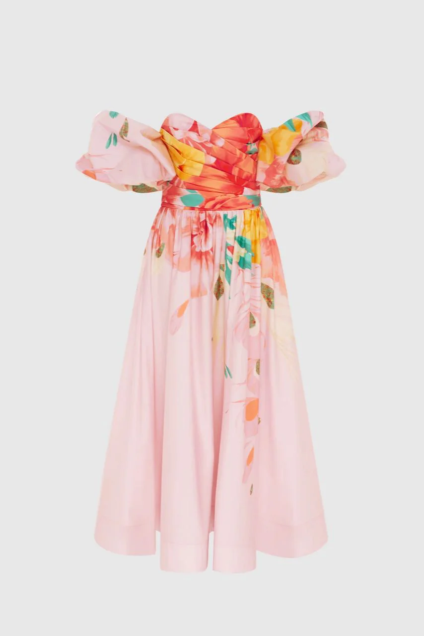 Leo Lin Maevis Midi Dress - Euphoria Print - Image 6
