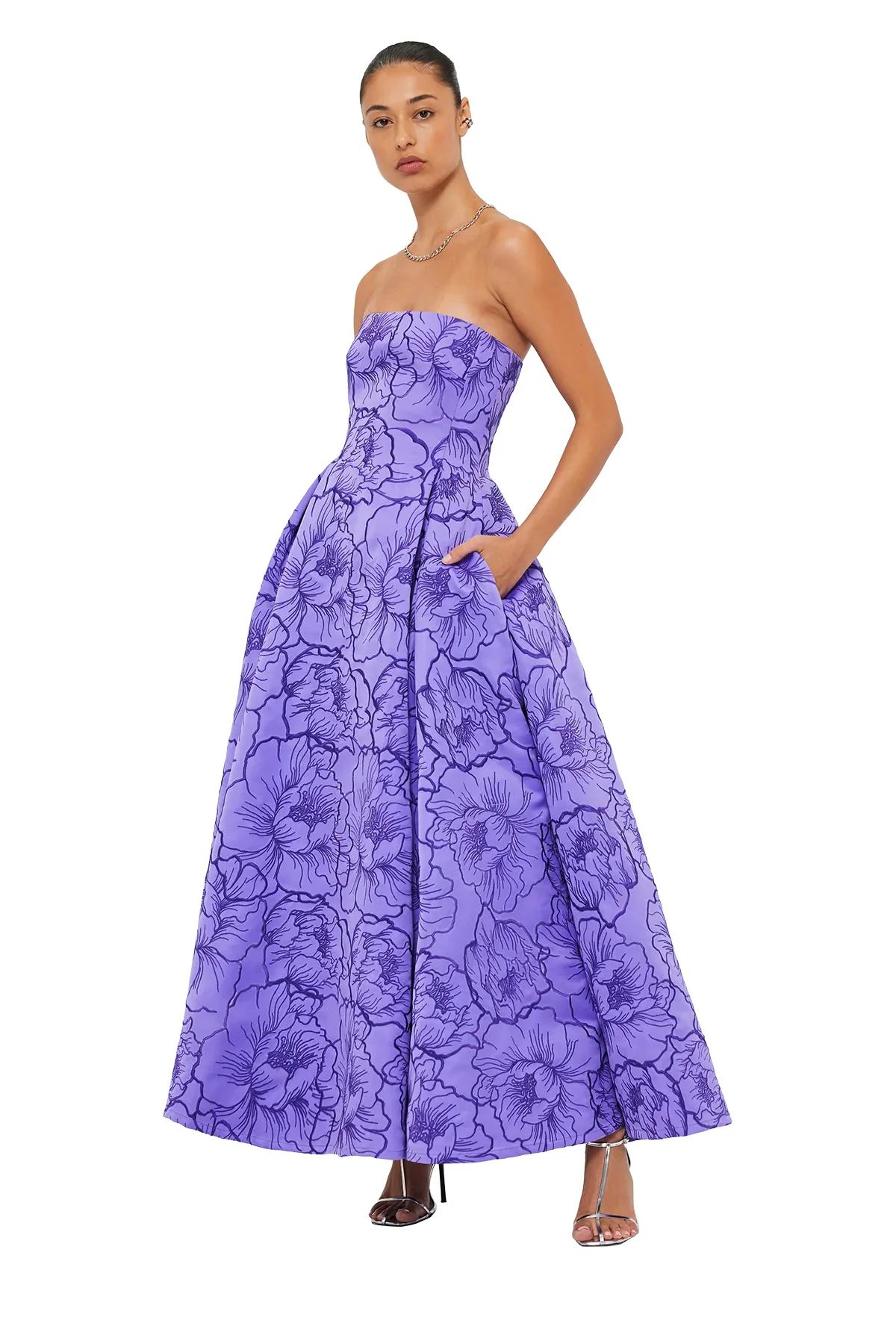Leo Lin Nora Bustier Maxi Dress - Lavender - Image 6