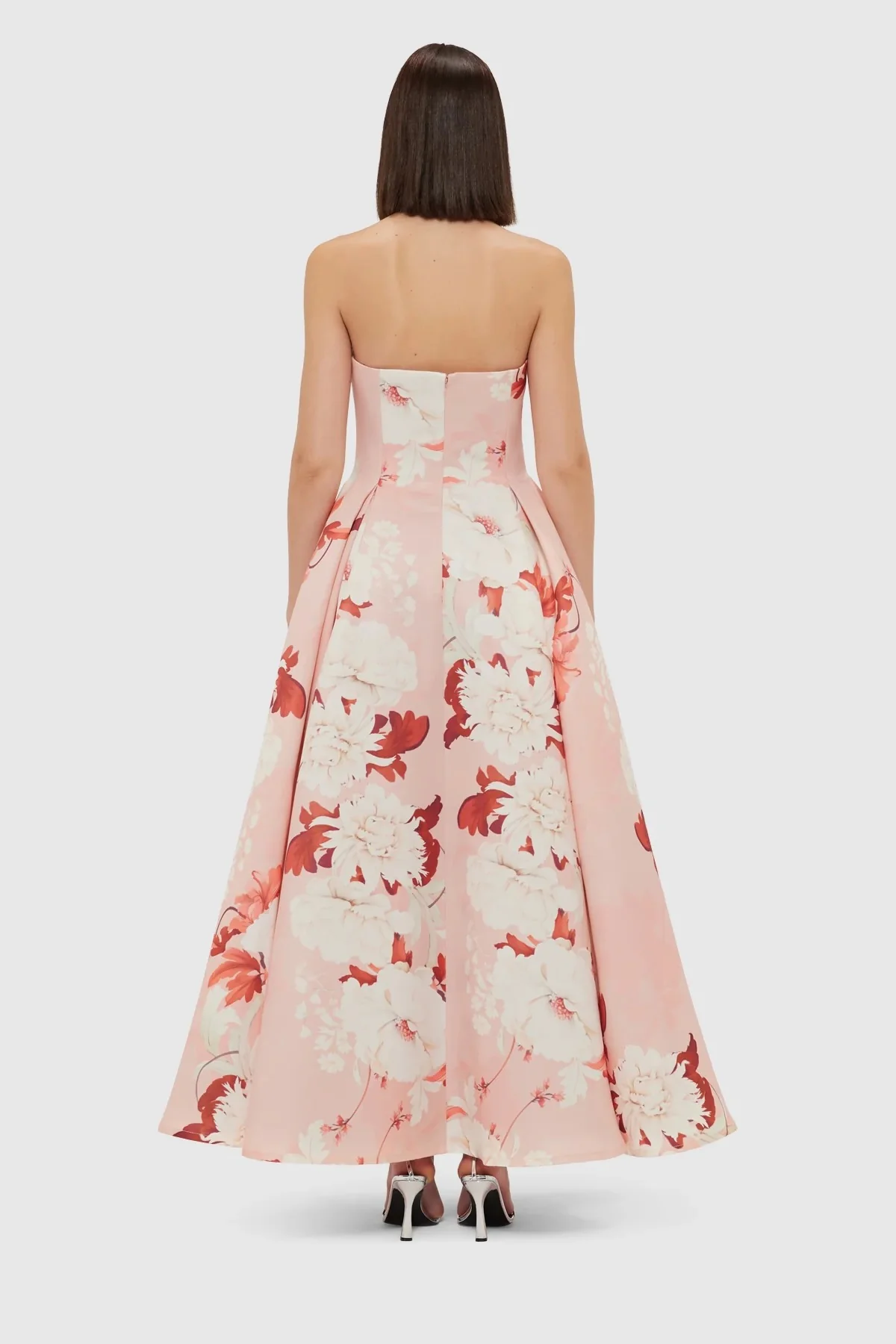 Leo Lin Nora Bustier Maxi Dress - Peony Print - Image 6