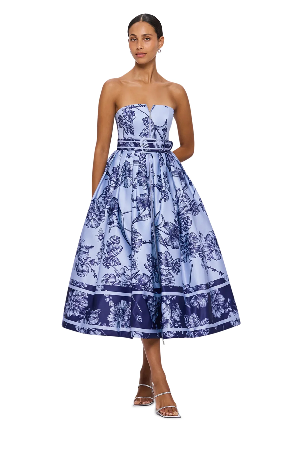 Leo Lin Norine Bustier Midi Dress - Hyacinth - Image 4