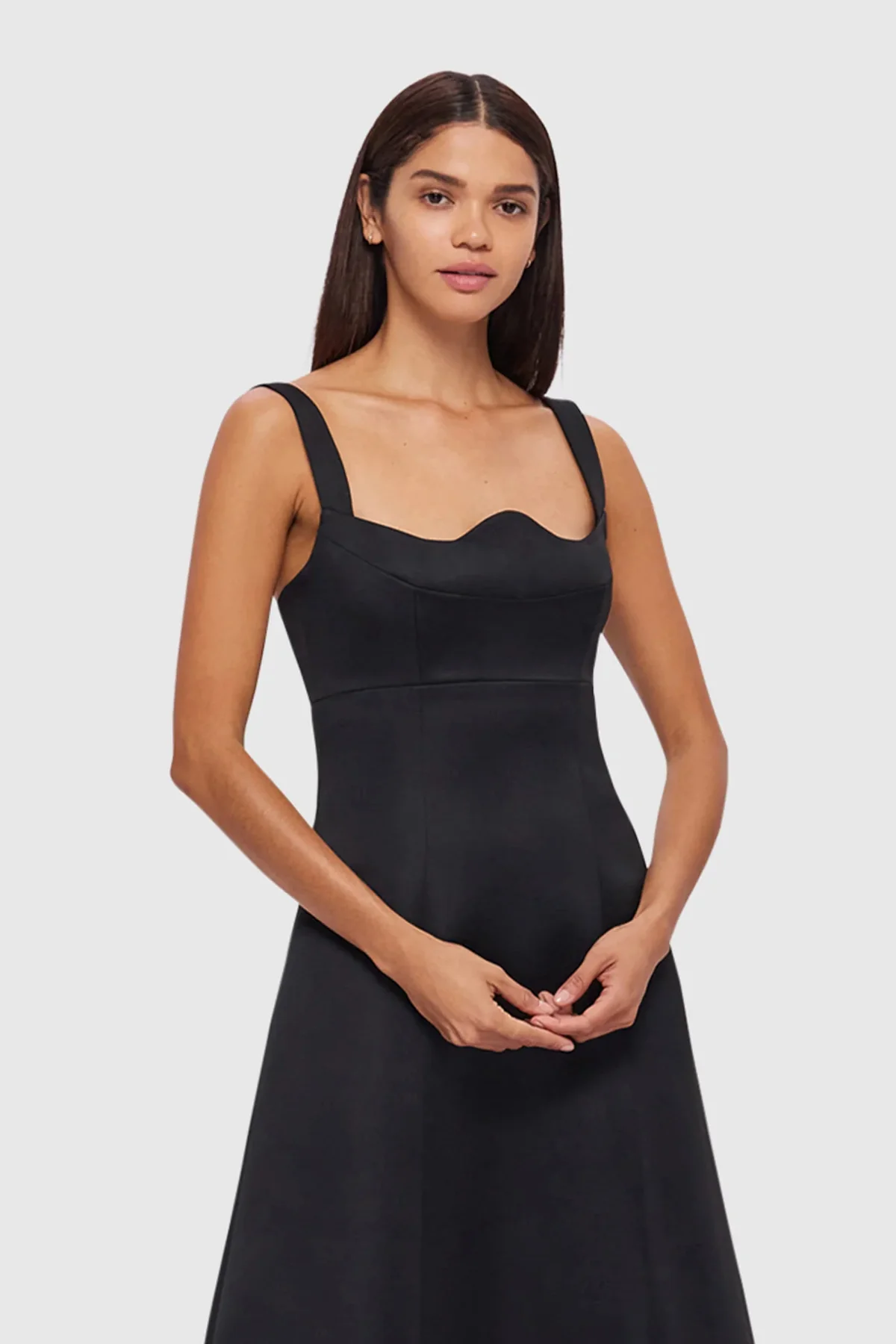 Leo Lin Odette Midi Dress - Ebony - Image 2