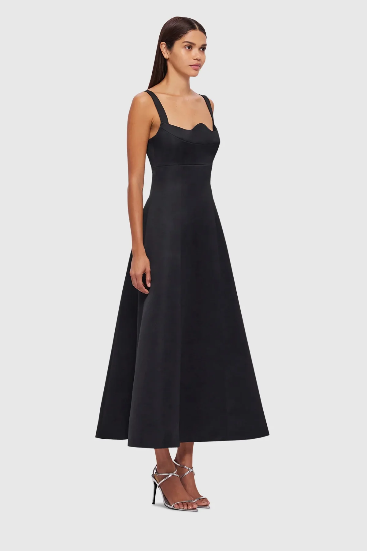 Leo Lin Odette Midi Dress - Ebony - Image 3