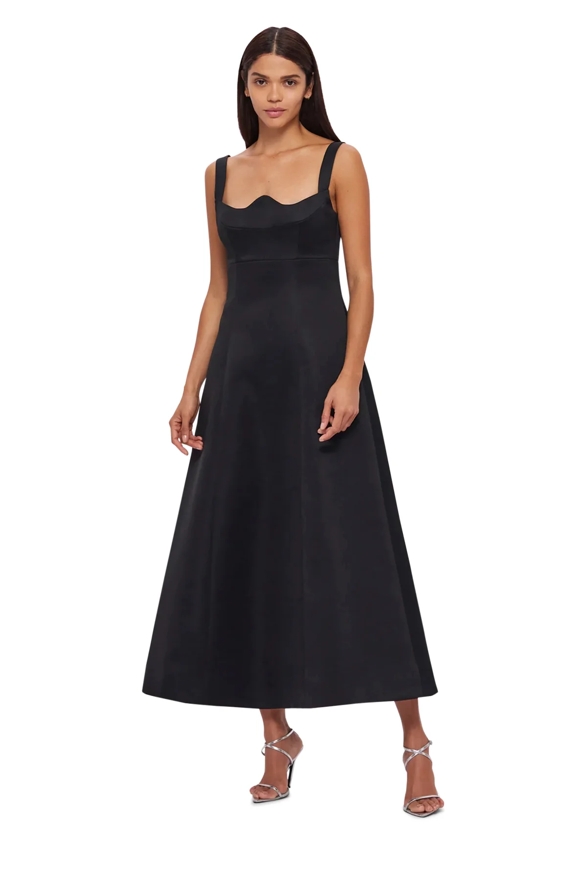 Leo Lin Odette Midi Dress - Ebony - Image 4