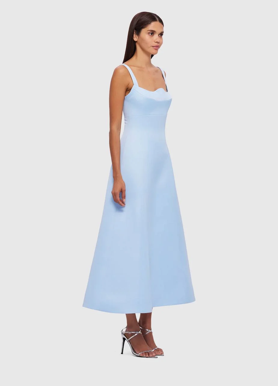 Leo Lin Odette Midi Dress - Sky Blue - Image 4