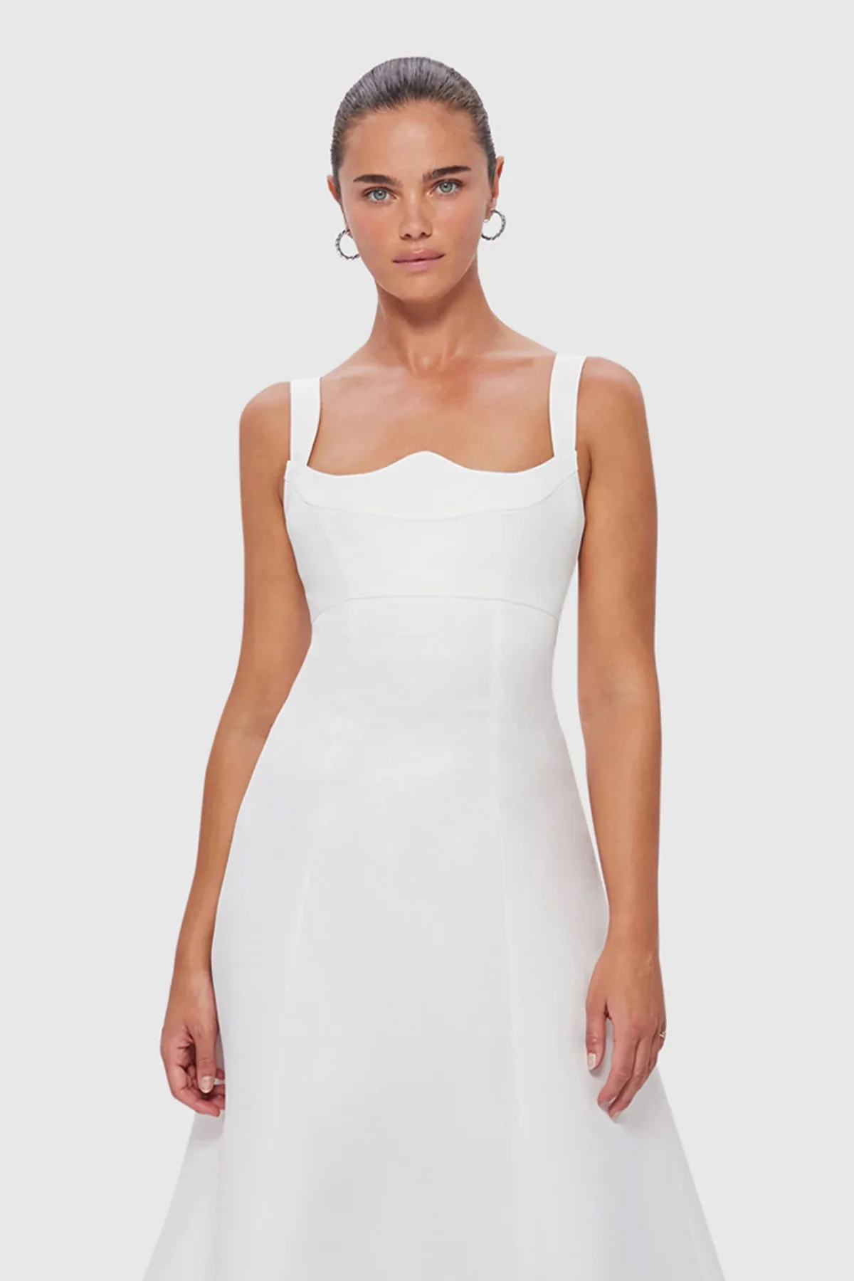 Leo Lin Odette Midi Dress - Snow - Image 2