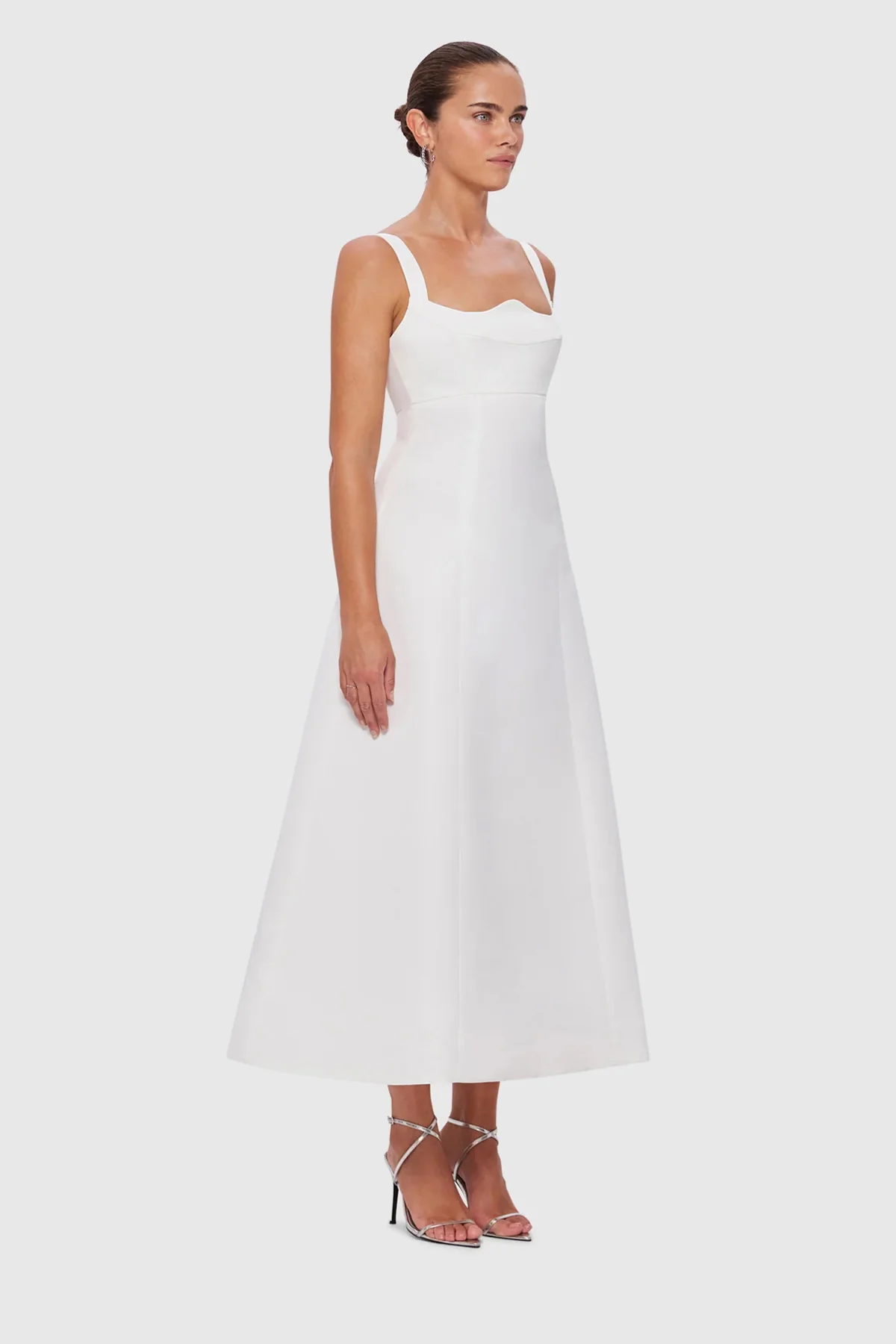 Leo Lin Odette Midi Dress - Snow - Image 6