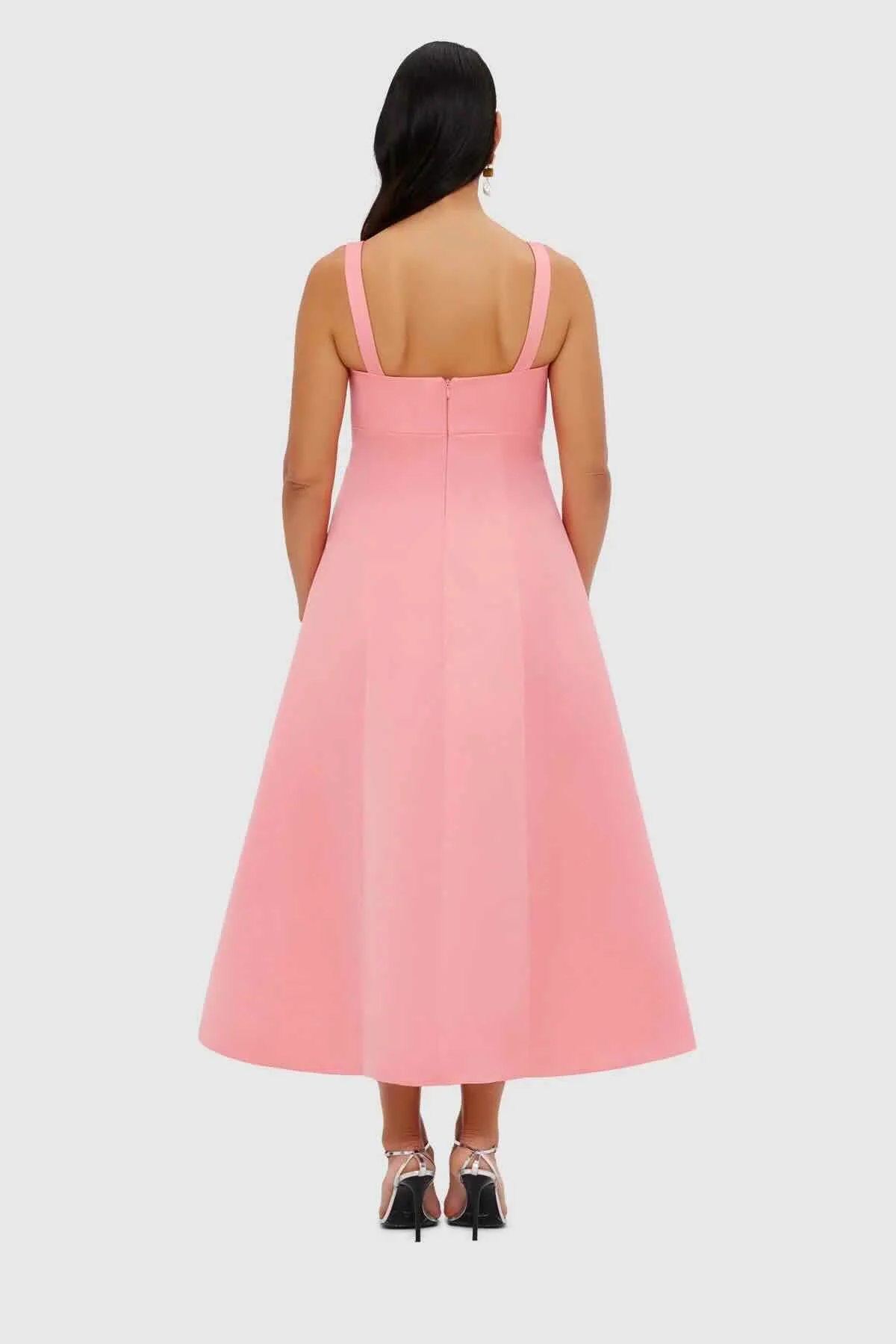 Leo Lin Odette Midi Dress - Strawberry Pink - Image 4