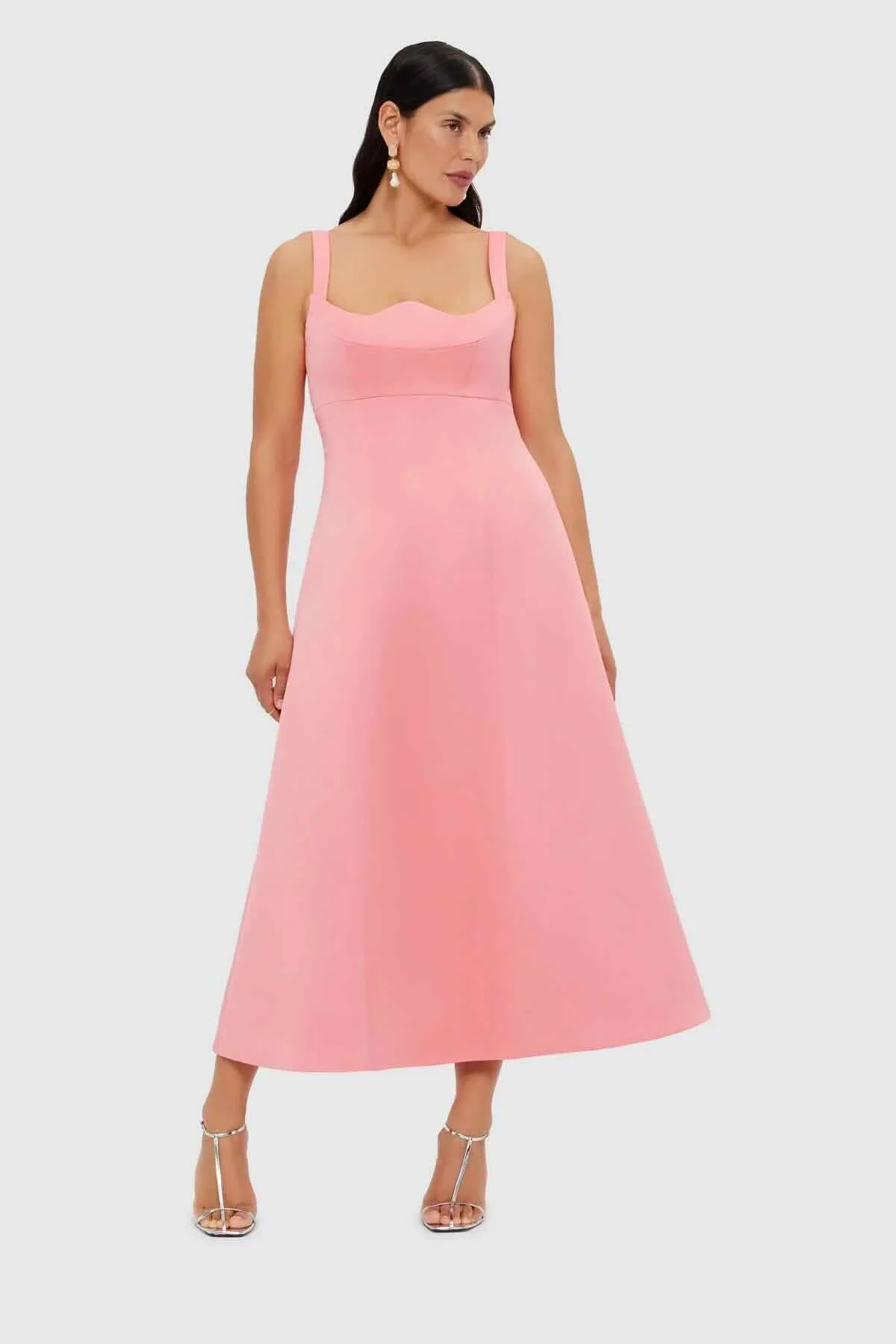 Leo Lin Odette Midi Dress - Strawberry Pink - Image 7