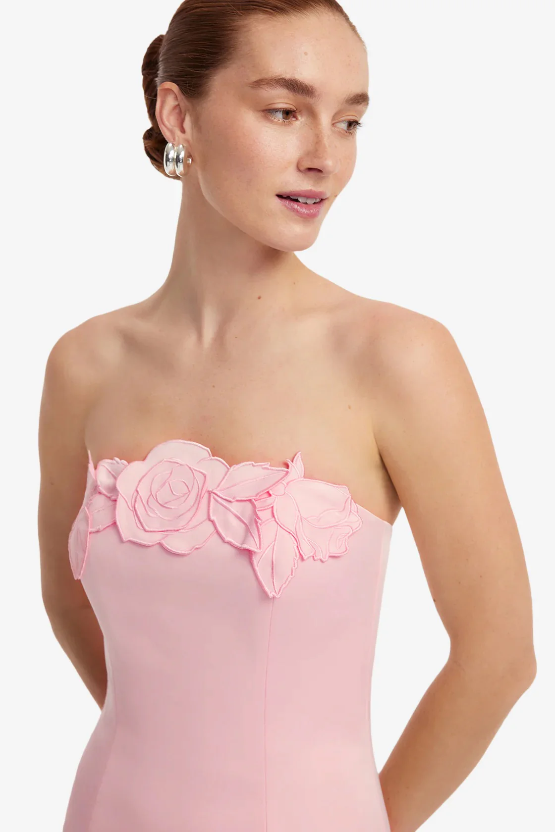 Leo Lin Rayna Appliqué Bustier Maxi Dress - Blush Pink - Image 5