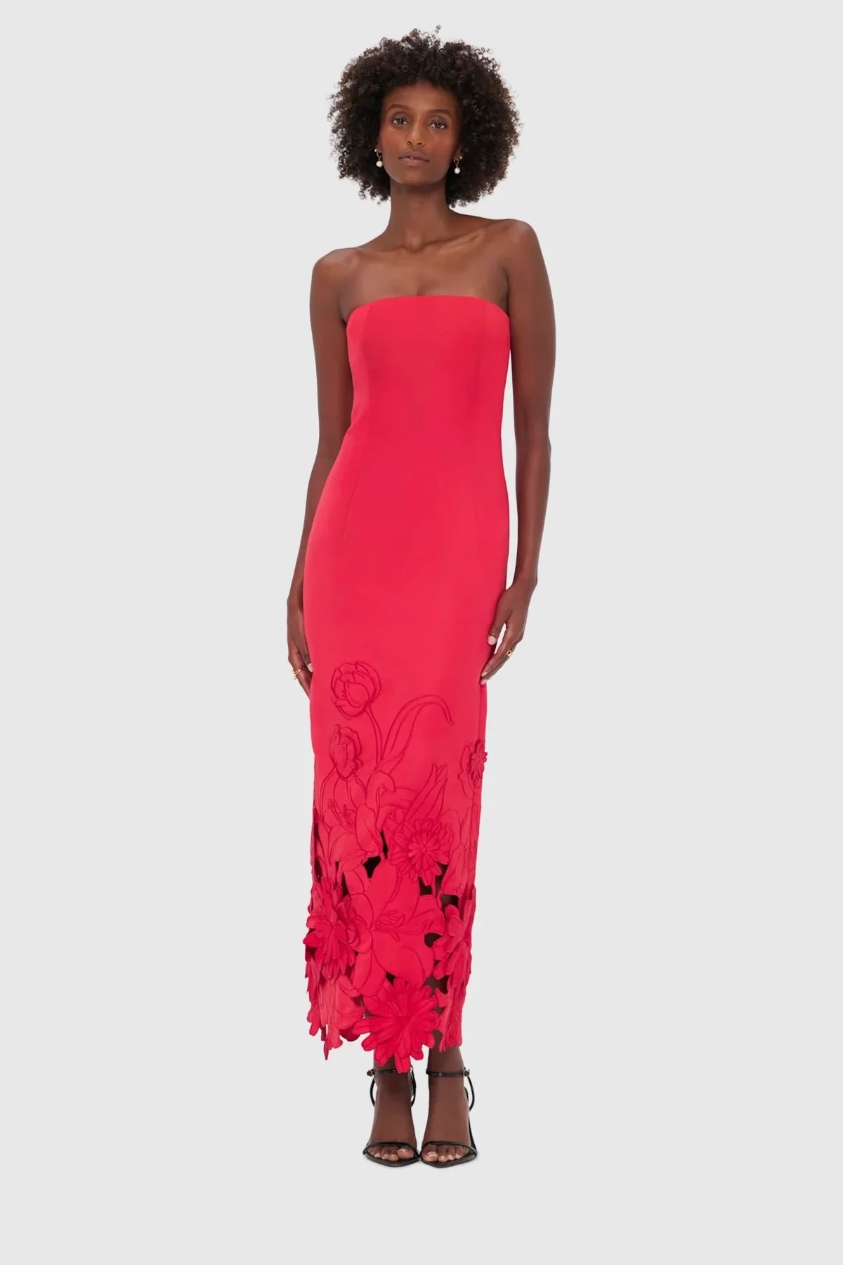 Leo Lin Rayna Appliqué Bustier Maxi Dress - Rosa - Image 2