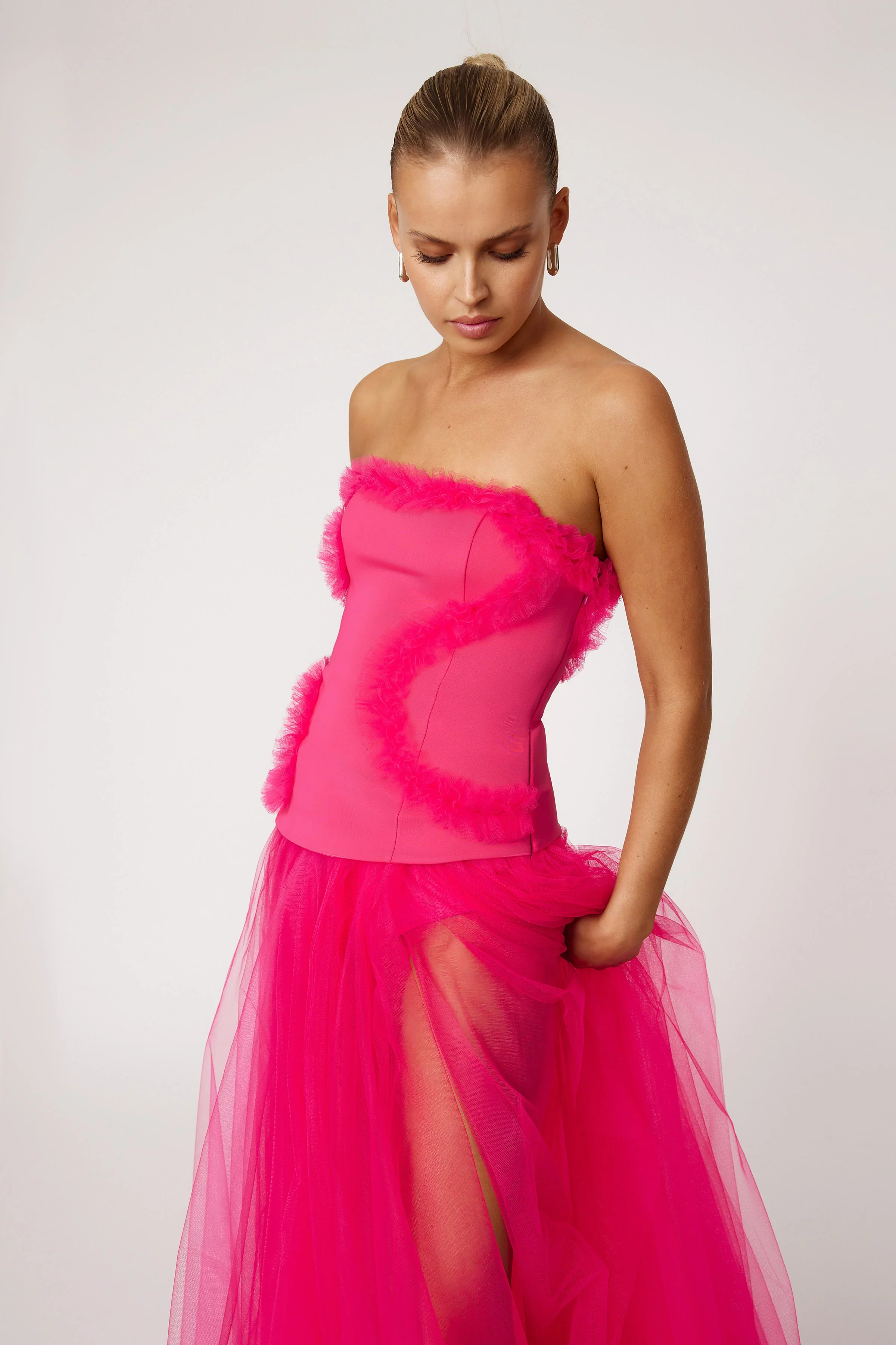 Lexi Emilie Dress - Raspberry - Image 2