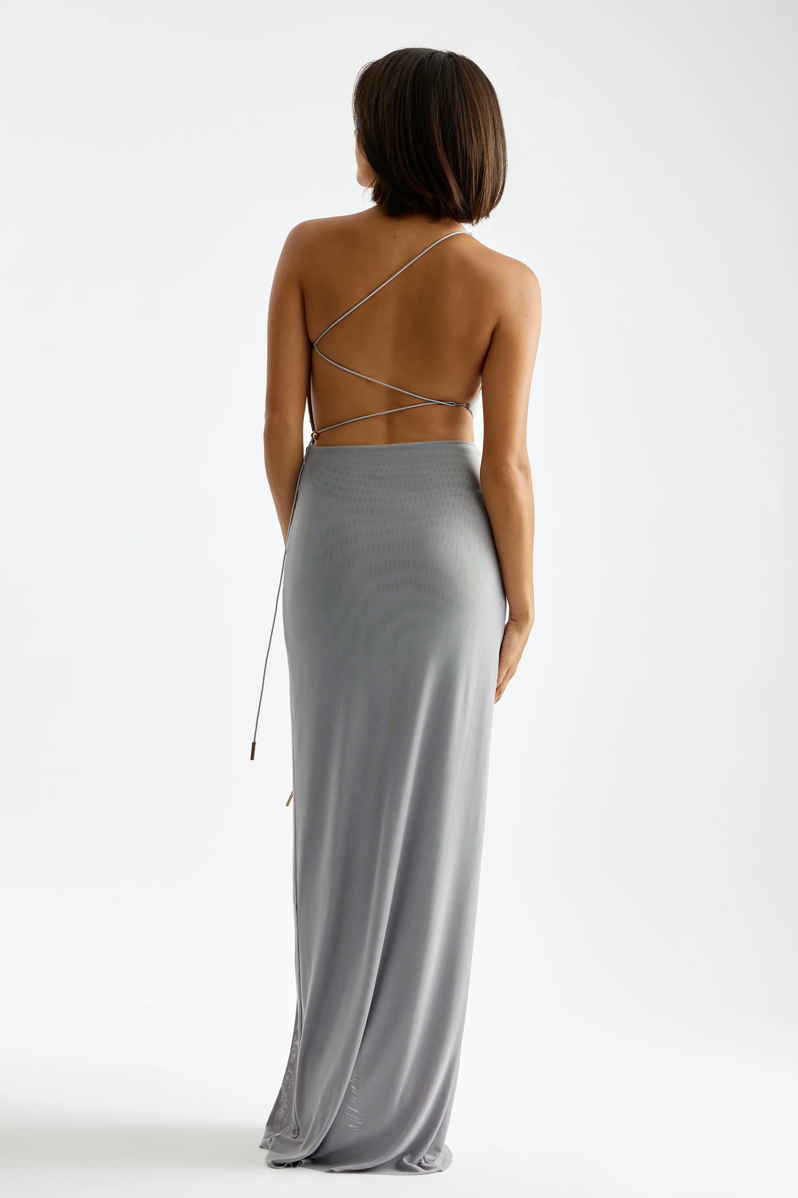 Lexi Havana Dress - Light Grey - Image 4