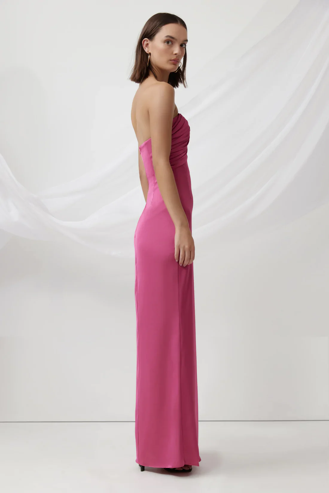Lexi Magnolia Dress - Magenta - Image 5