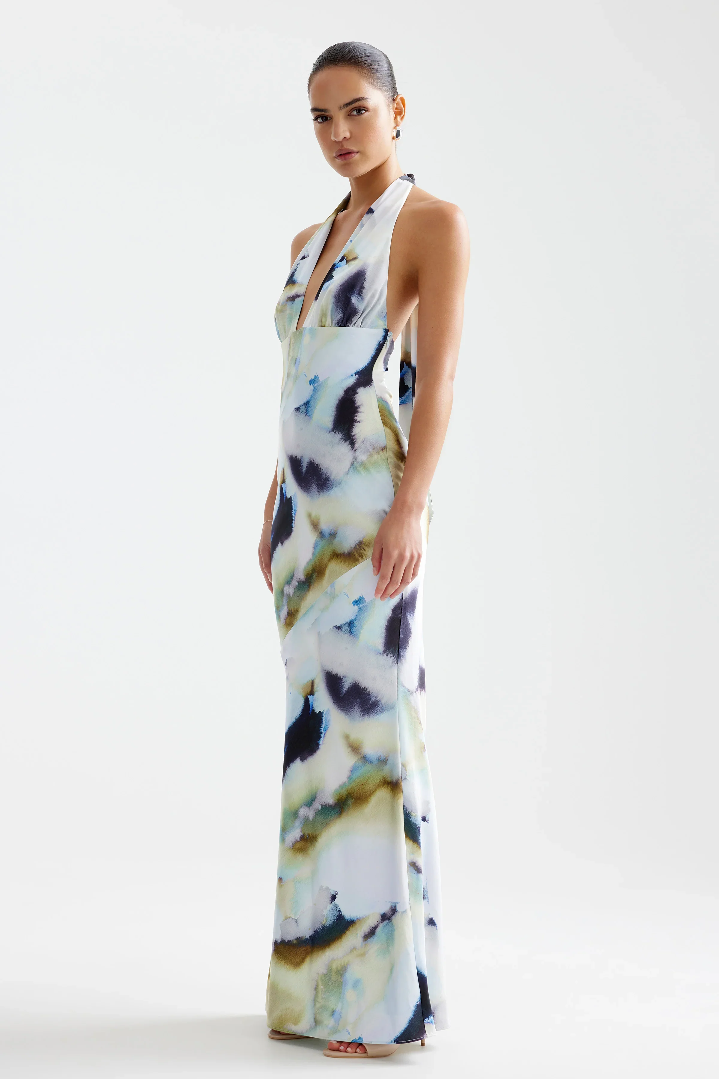 Lexi Novia Dress - Blue Mineral Print - Image 4