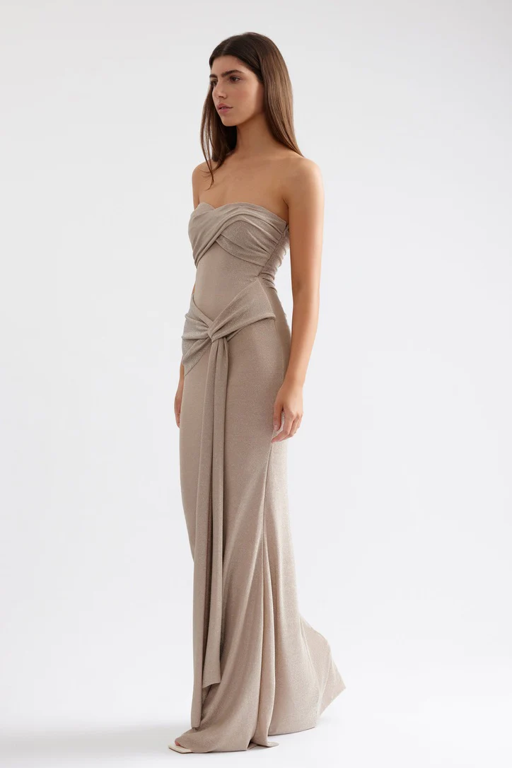 Lexi Tiffany Dress - Champagne - Image 3