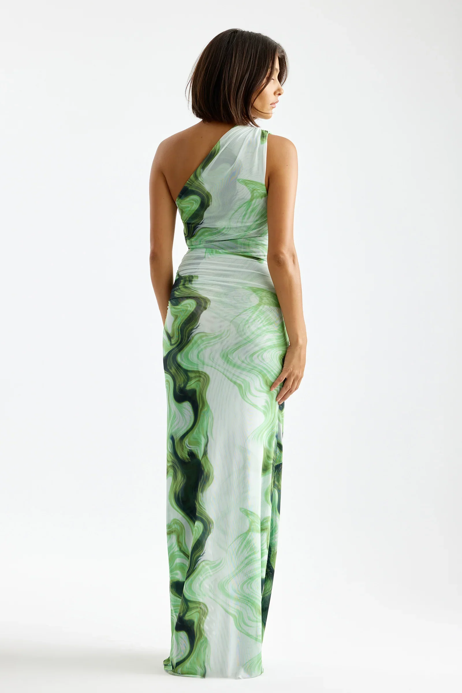 Lexi Viola Dress - Matcha Swirl - Image 3