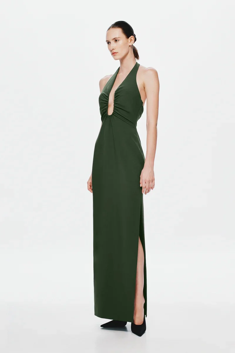 Misha Alusia Dress - Moss - Image 2