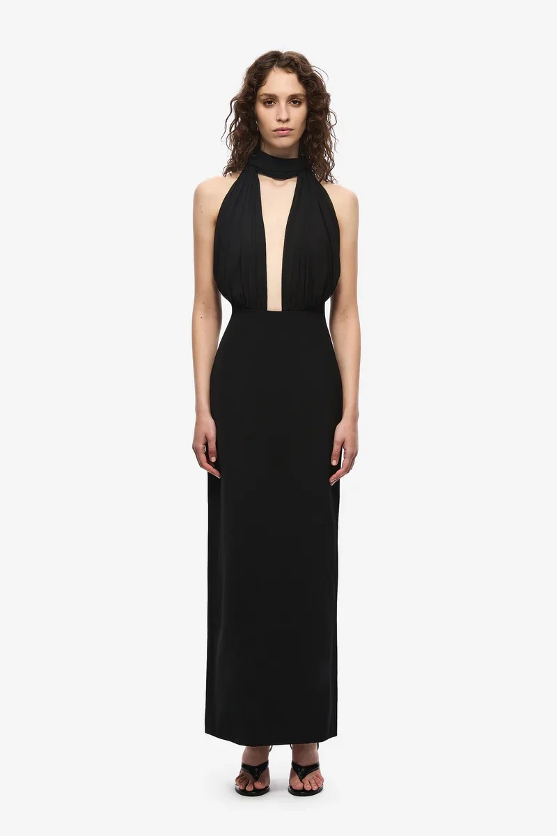 Misha Capezza Silk Dress - Black