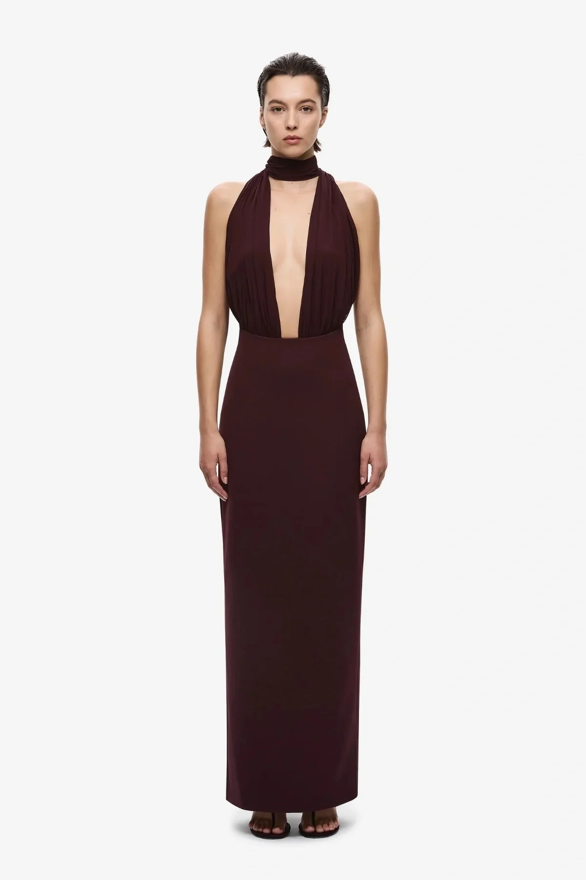 Misha Capezza Silk Dress - Currant
