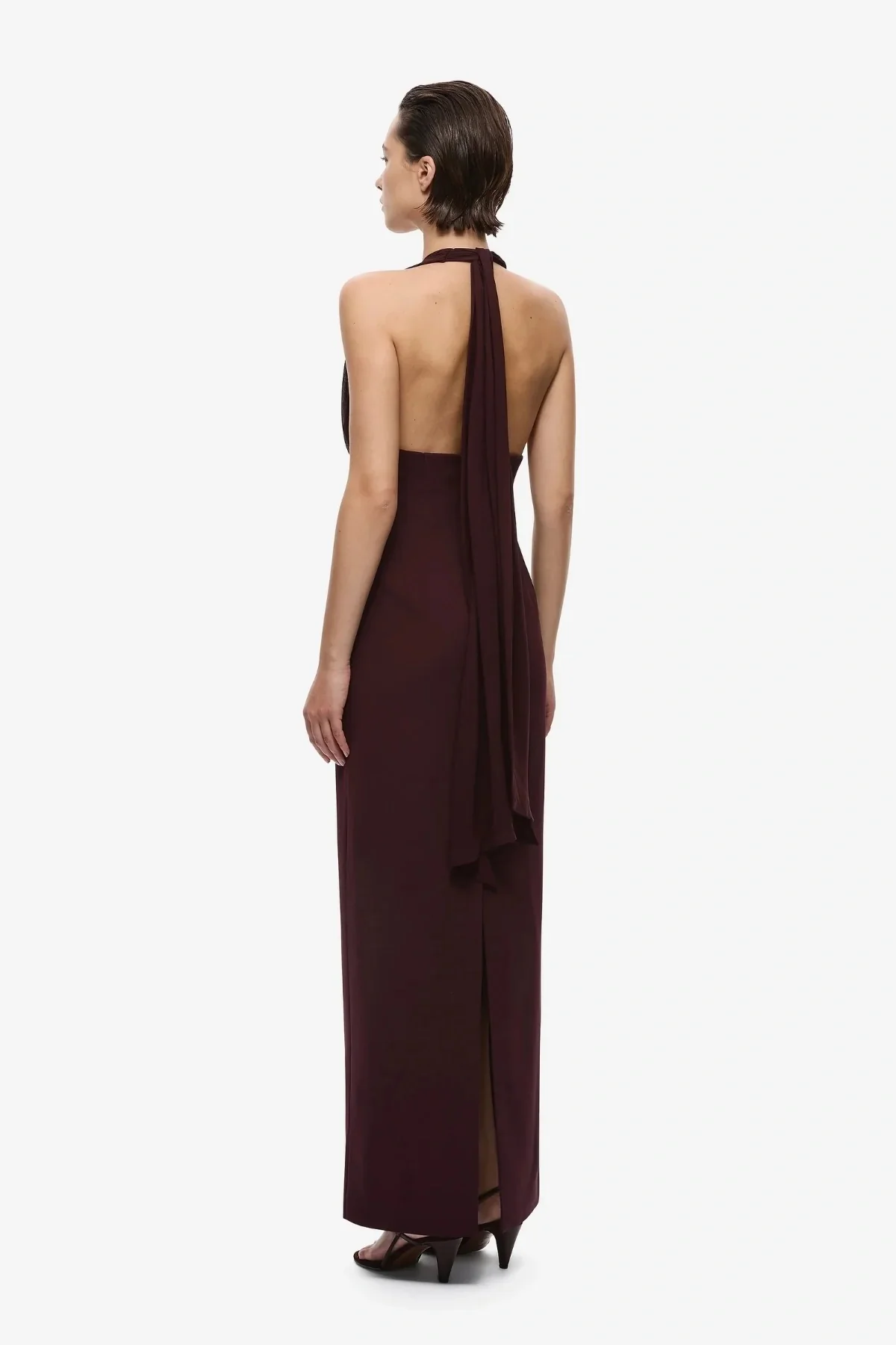 Misha Capezza Silk Dress - Currant - Image 4