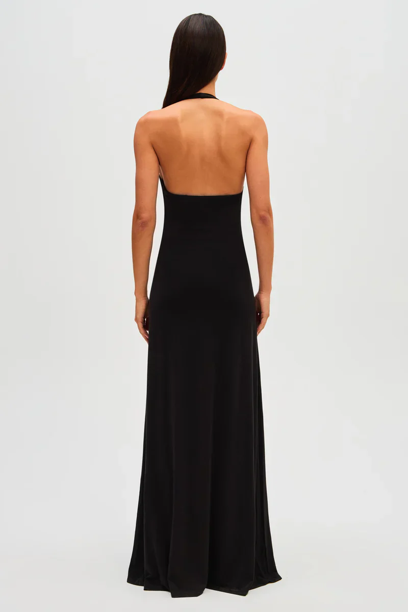 Misha Jennifer Cupro Maxi Dress - Black - Image 4