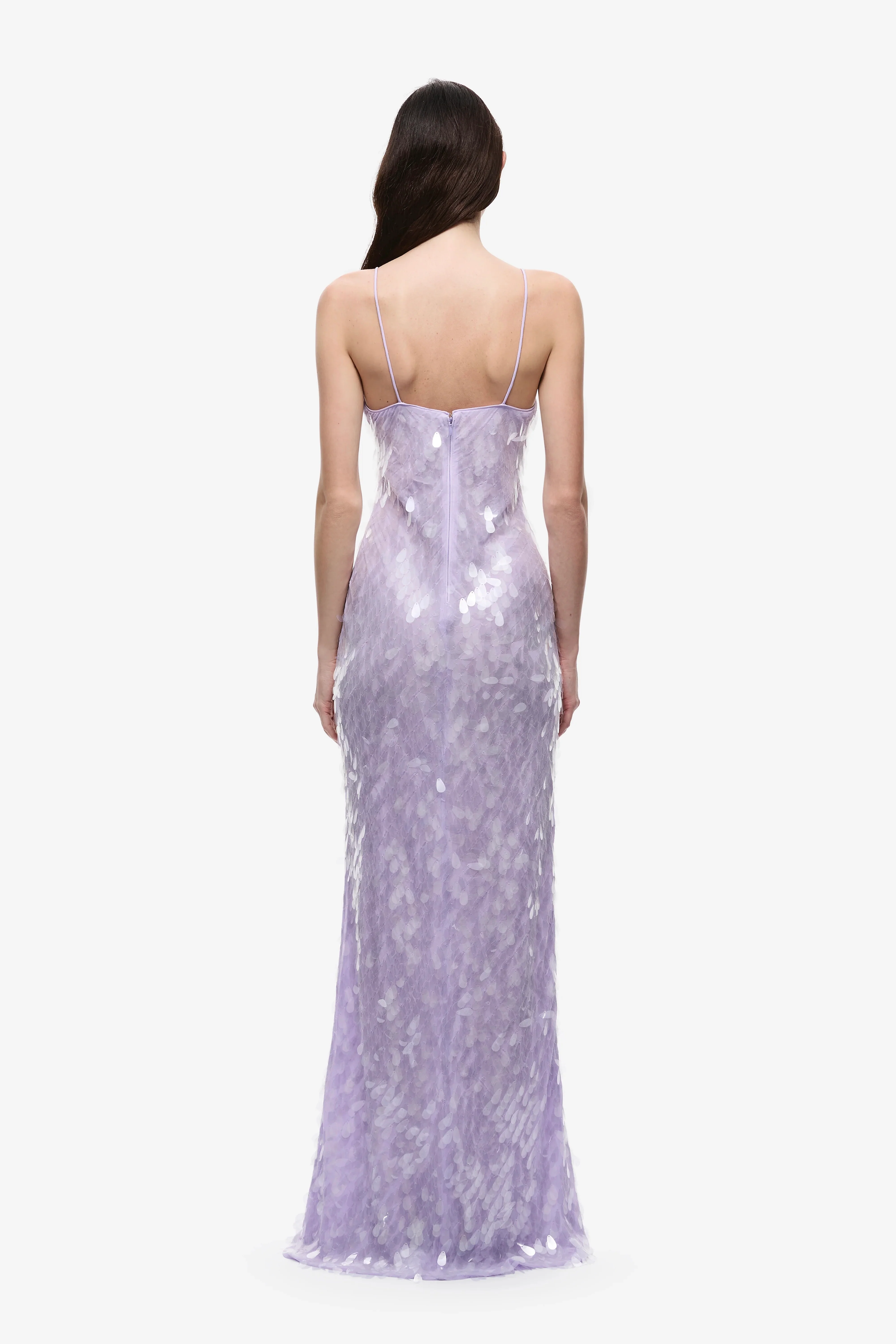 Misha Collection Sapphire Sequin Maxi Dress - Lilac - Image 4