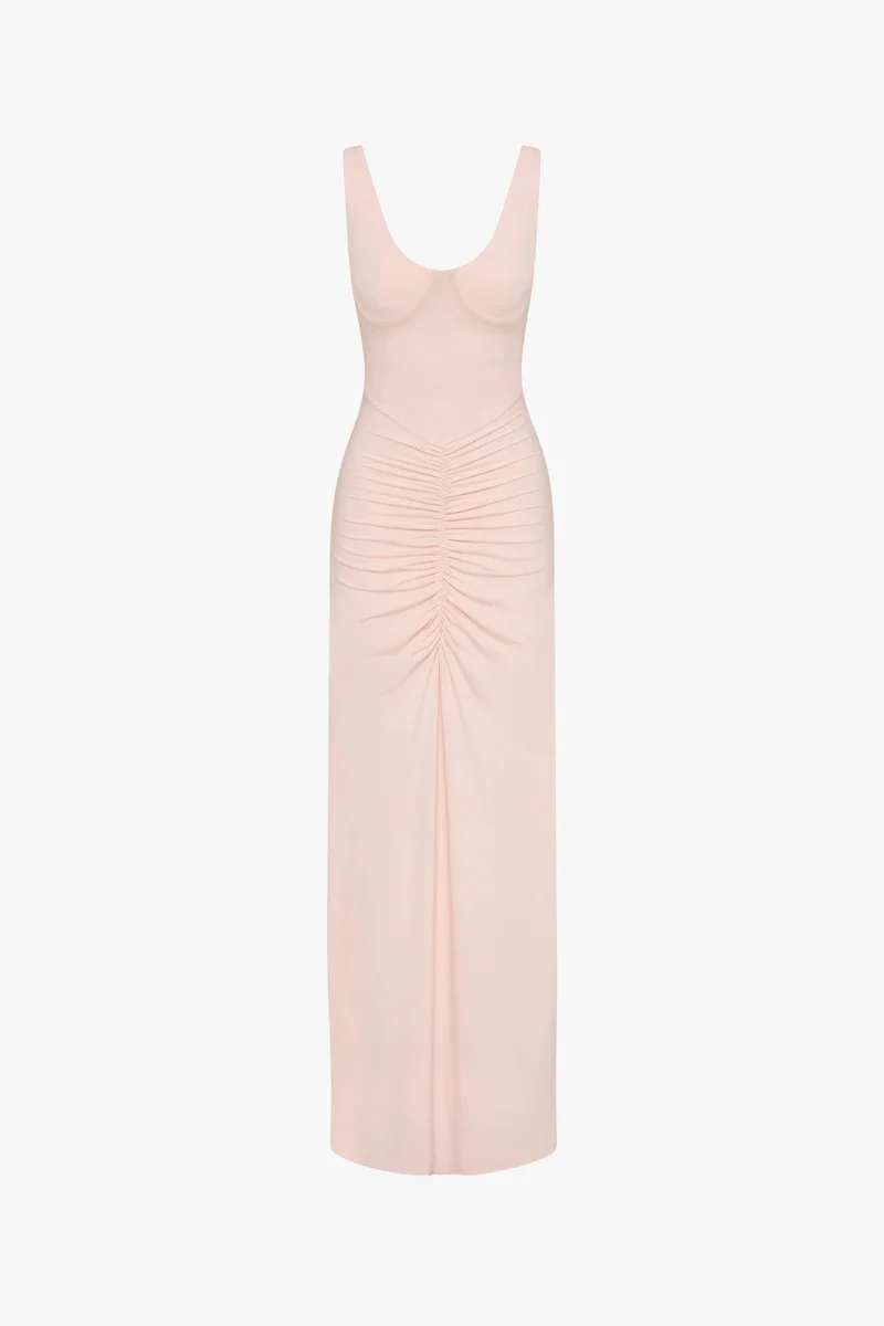 Misha Gisele Jersey Dress - Dusty Pink - Image 2
