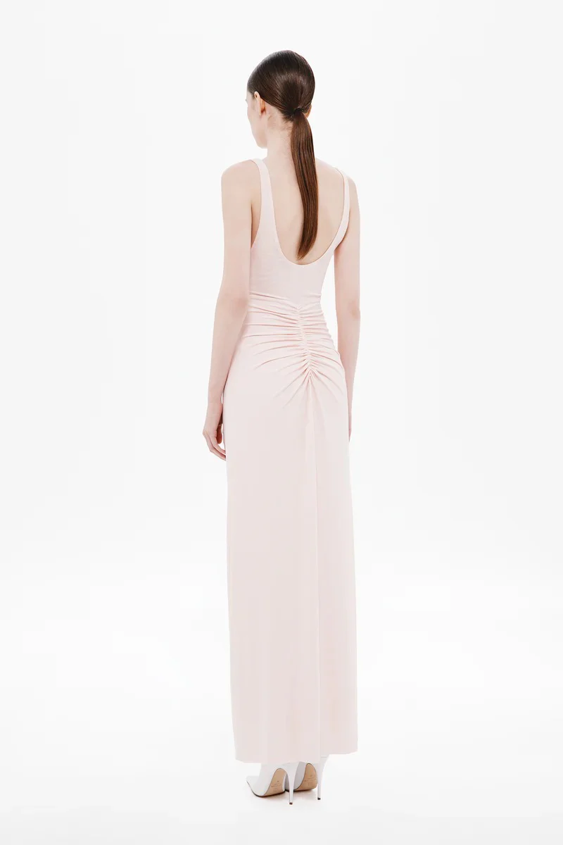 Misha Gisele Jersey Dress - Dusty Pink - Image 3