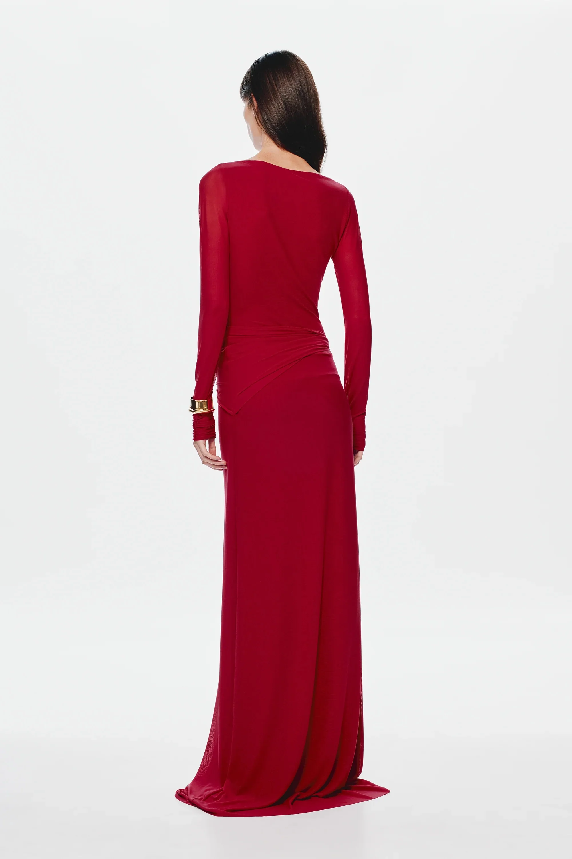 Misha Irina Long Sleeve Dress - Cherry - Image 4