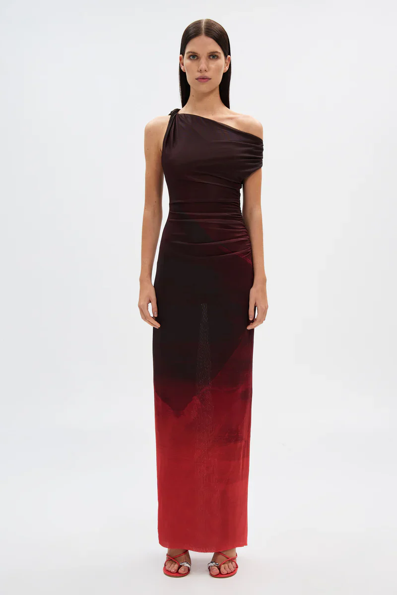 Misha Nyra Mesh Dress - Venus Print