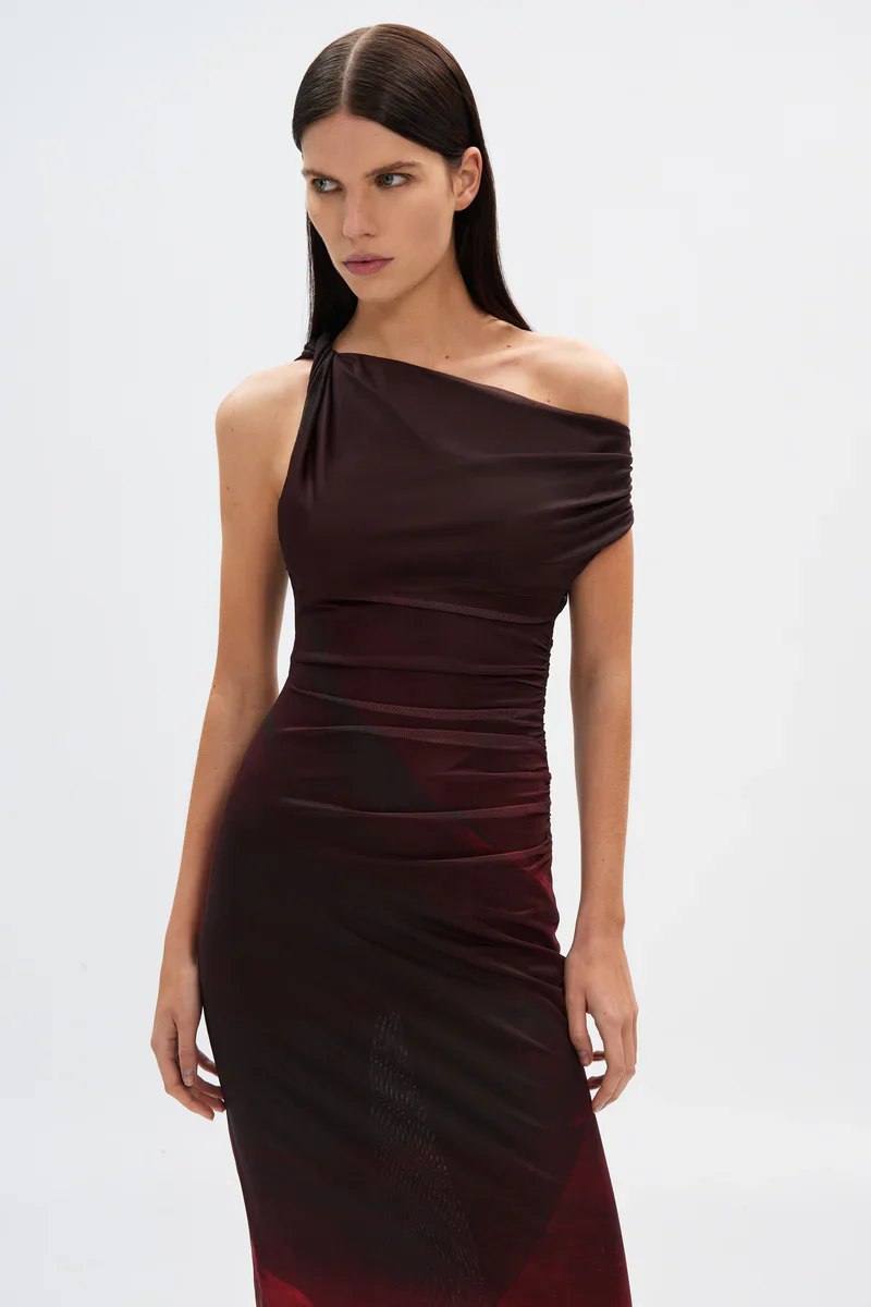 Misha Nyra Mesh Dress - Venus Print - Image 2