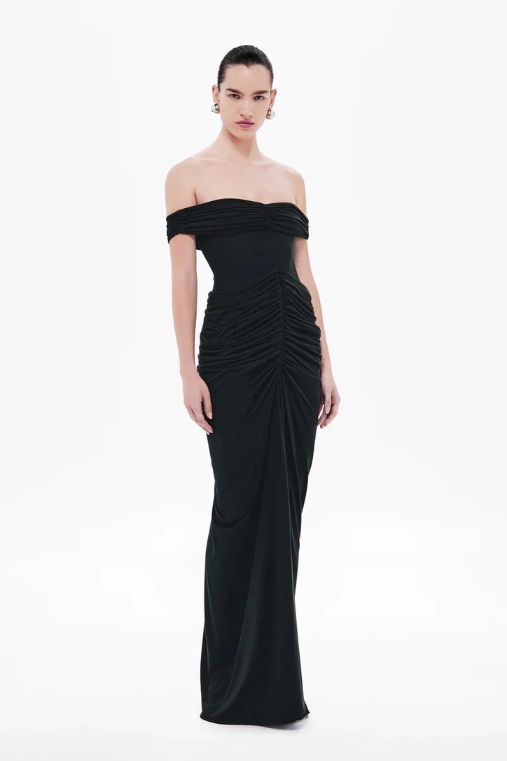 Misha Polaris Cupro Dress - Black - Image 2