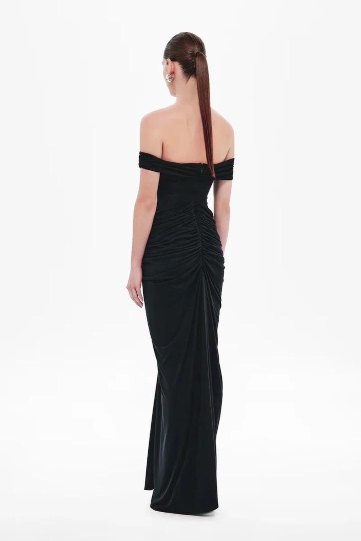 Misha Polaris Cupro Dress - Black - Image 3