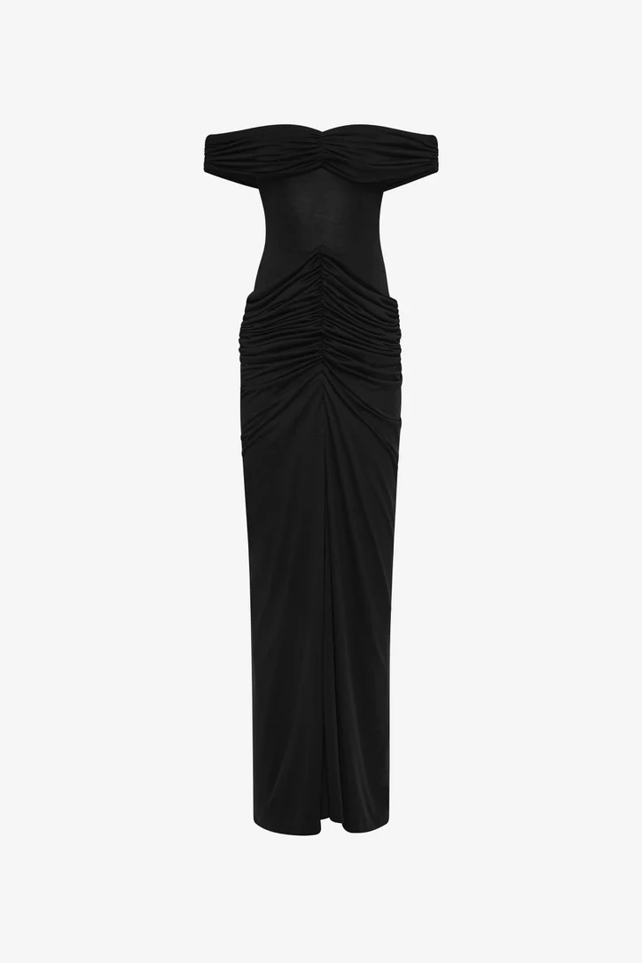 Misha Polaris Cupro Dress - Black - Image 5