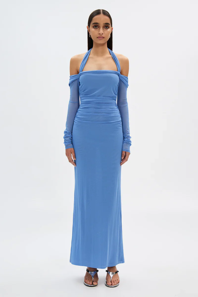 Misha The Sonnet Mesh Dress - Cornflower Blue