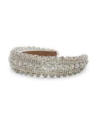 Morgan & Taylor Avah Headband - White & Silver - Image 3