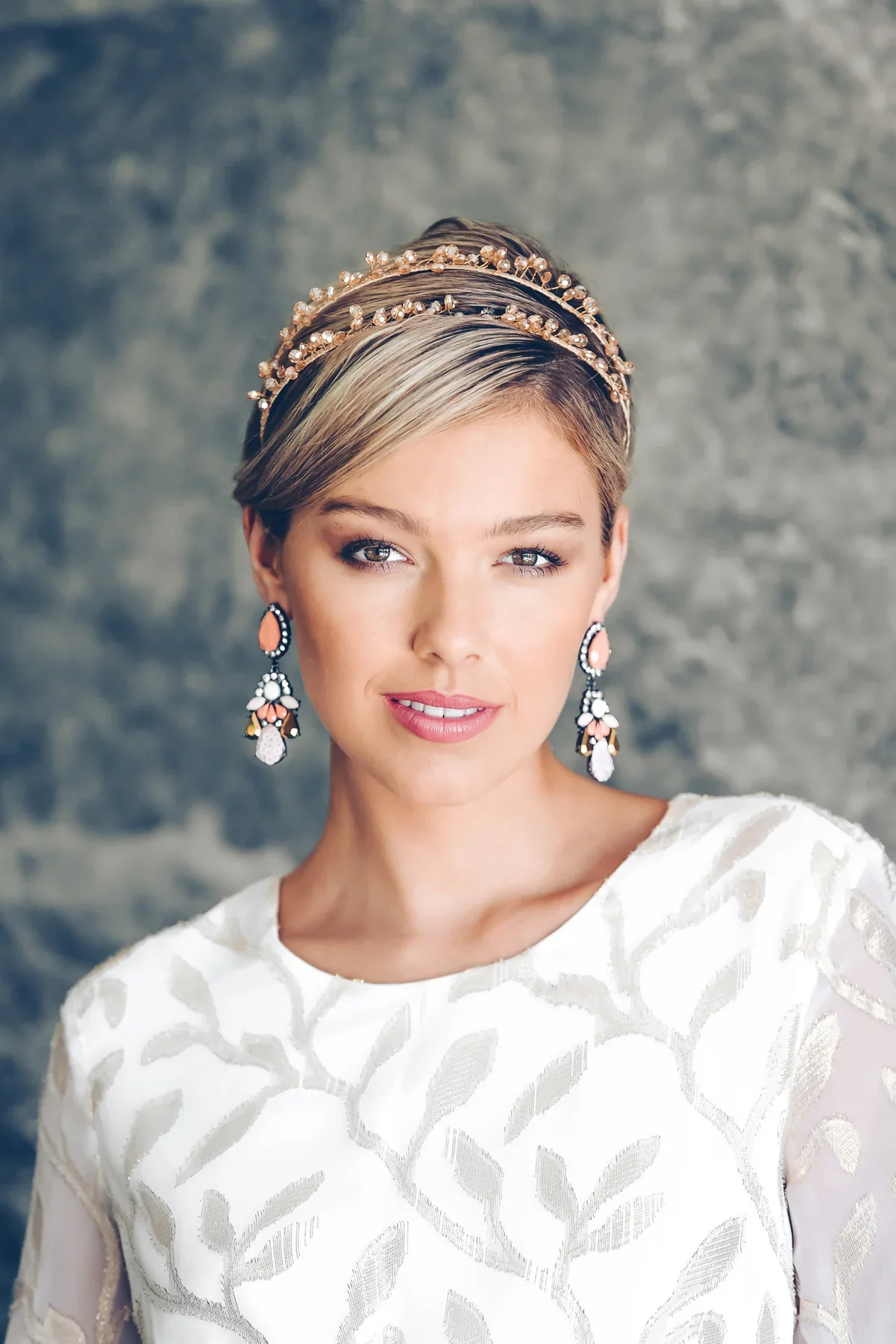 Morgan & Taylor Crystal Headpiece - Gold - Image 5