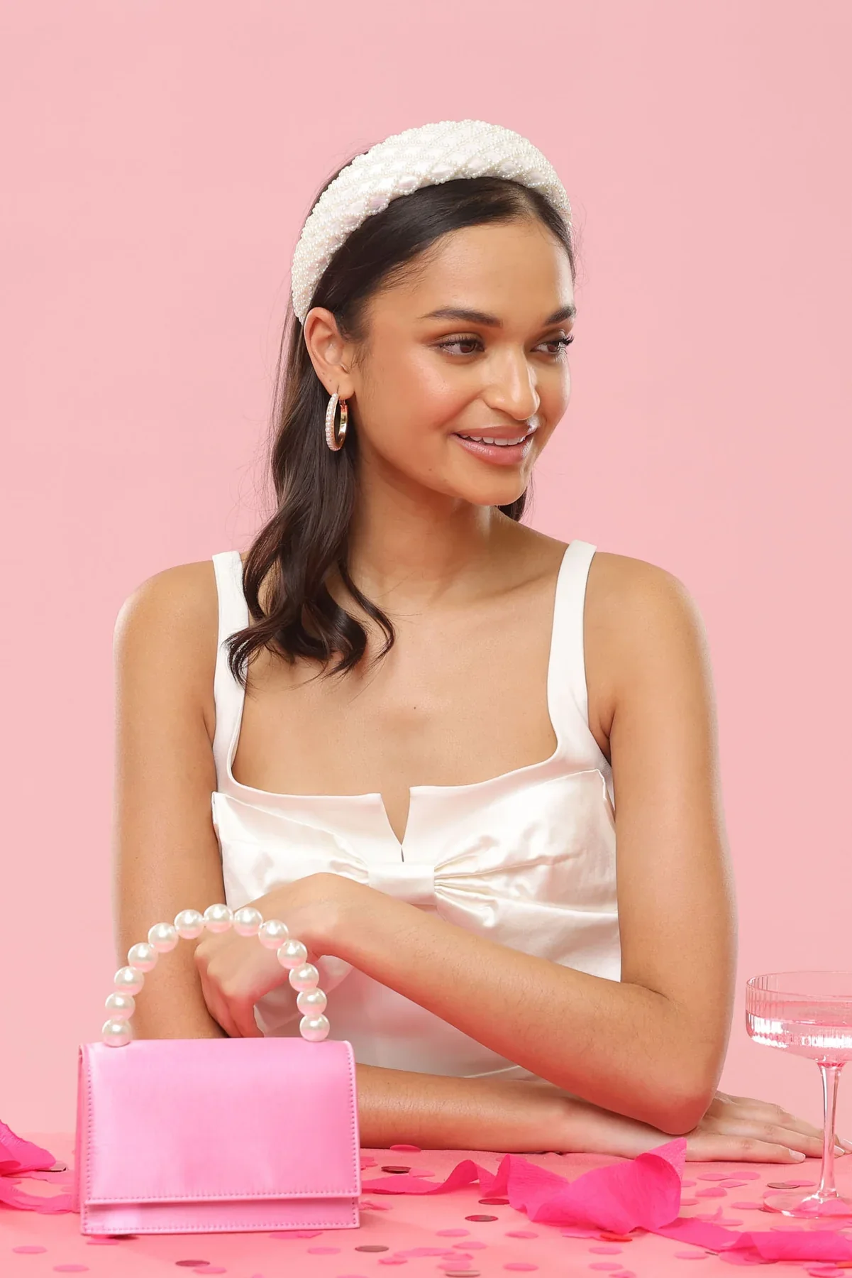 Morgan & Taylor Valencia Headband - White - Image 2