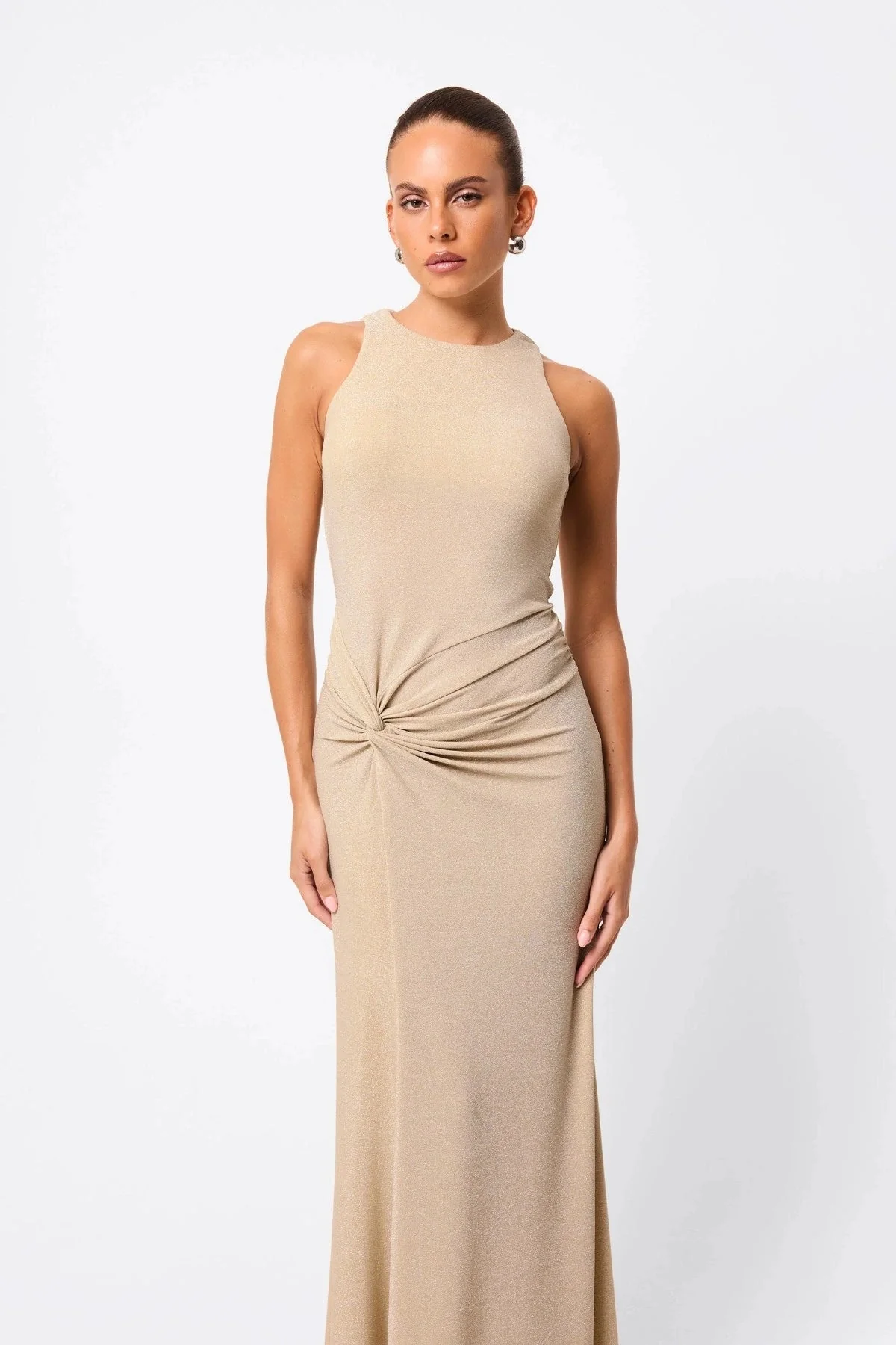 Mossman Adore You Maxi Dress - Gold - Image 2
