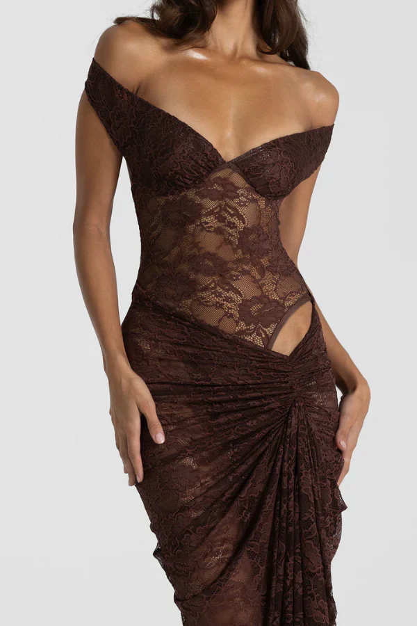 Natalie Rolt Aubrey Dress - Espresso - Image 3