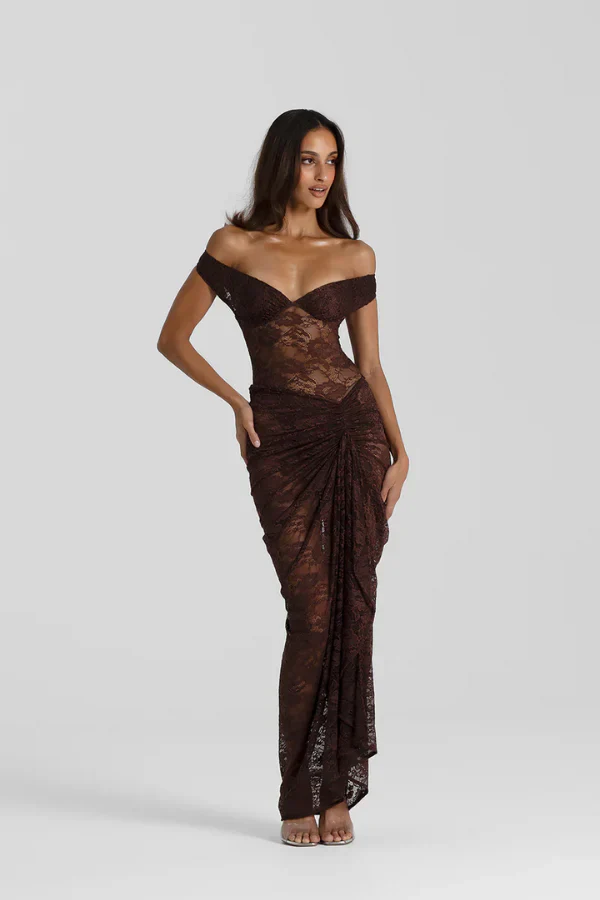 Natalie Rolt Aubrey Dress - Espresso - Image 4