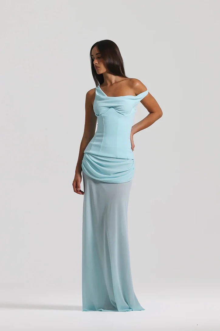 Natalie Rolt Cadence Dress - Baby Blue