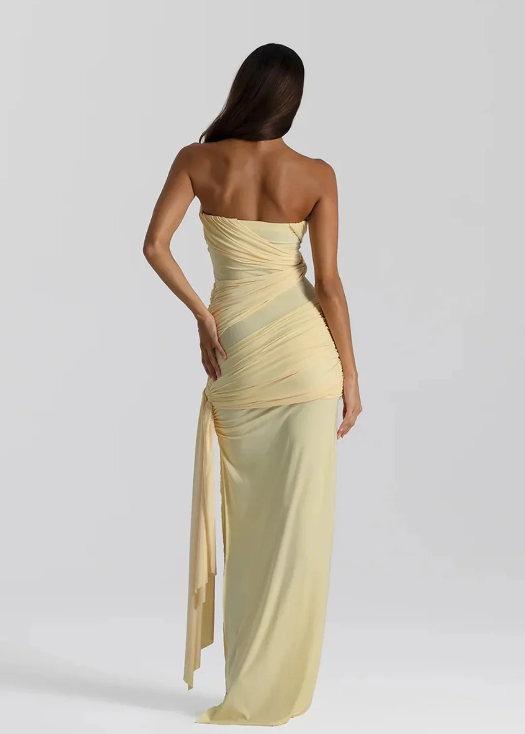 Natalie Rolt Miranda Gown - Lemon - Image 2