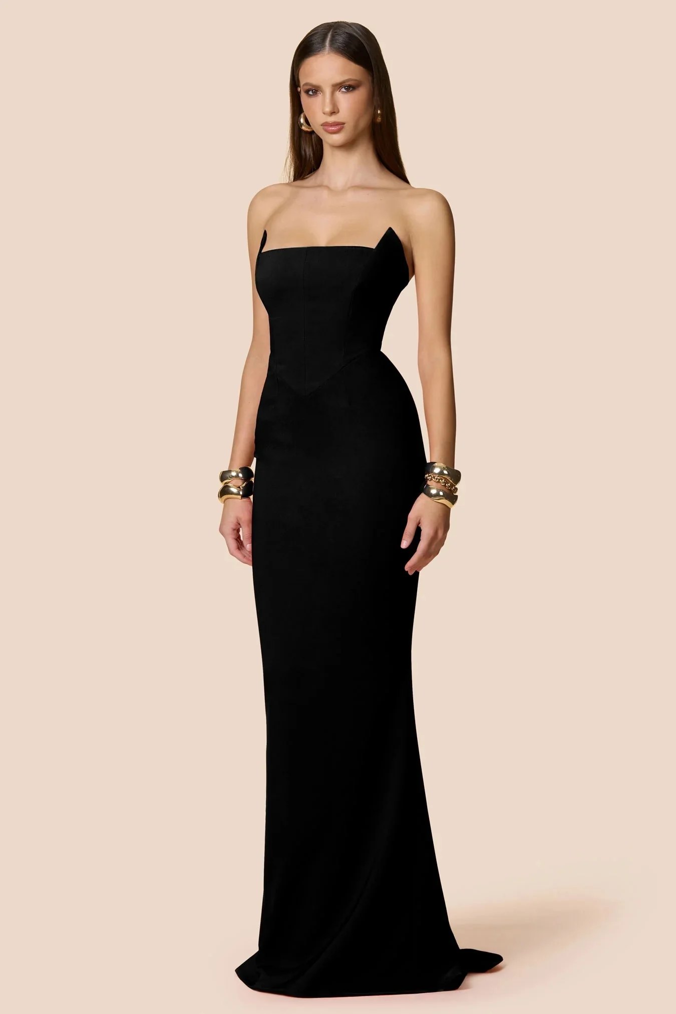 Nookie Aaliyah Strapless Gown - Black - Image 2