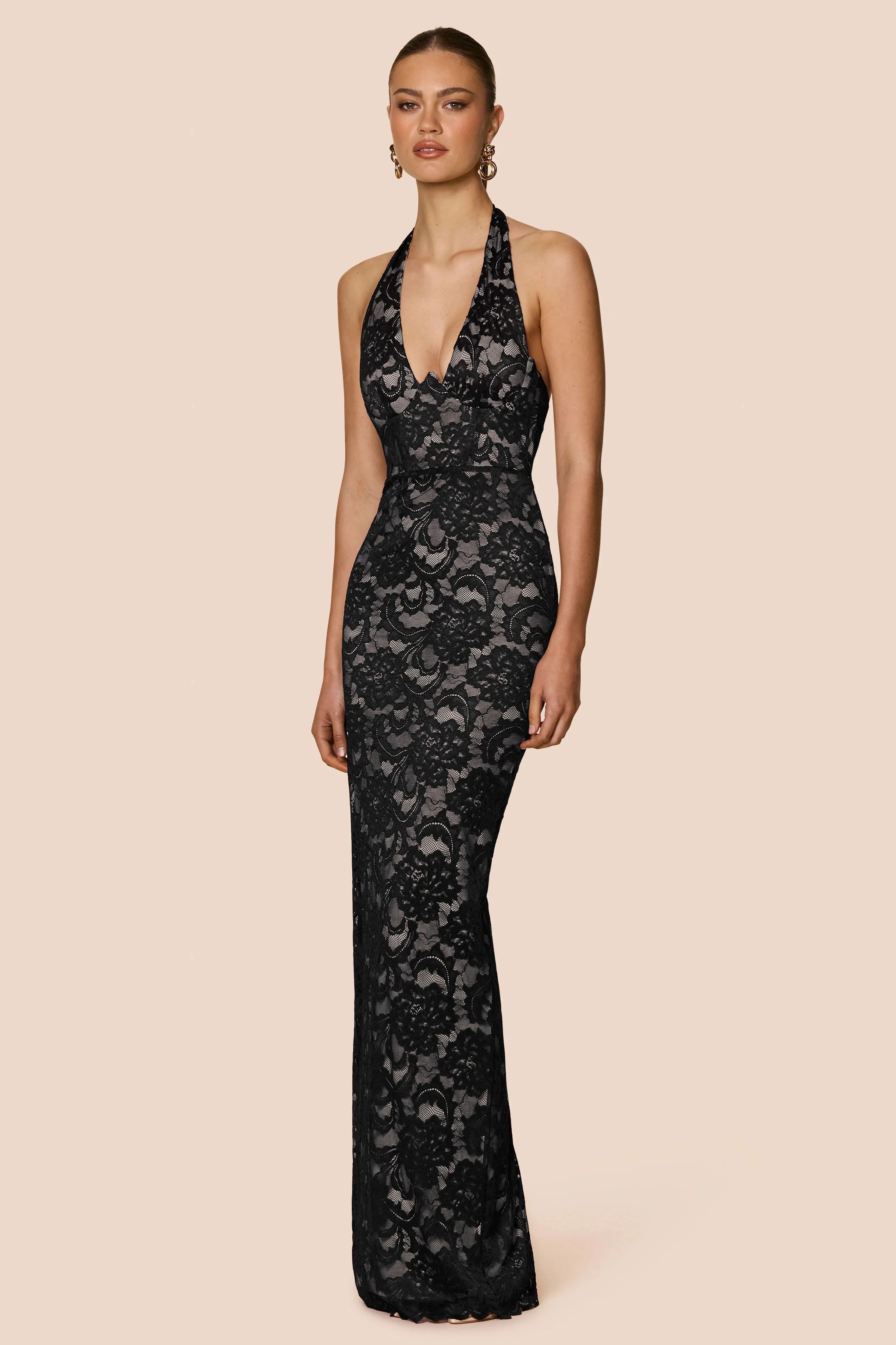 Nookie Alessia Gown - Black - Image 2