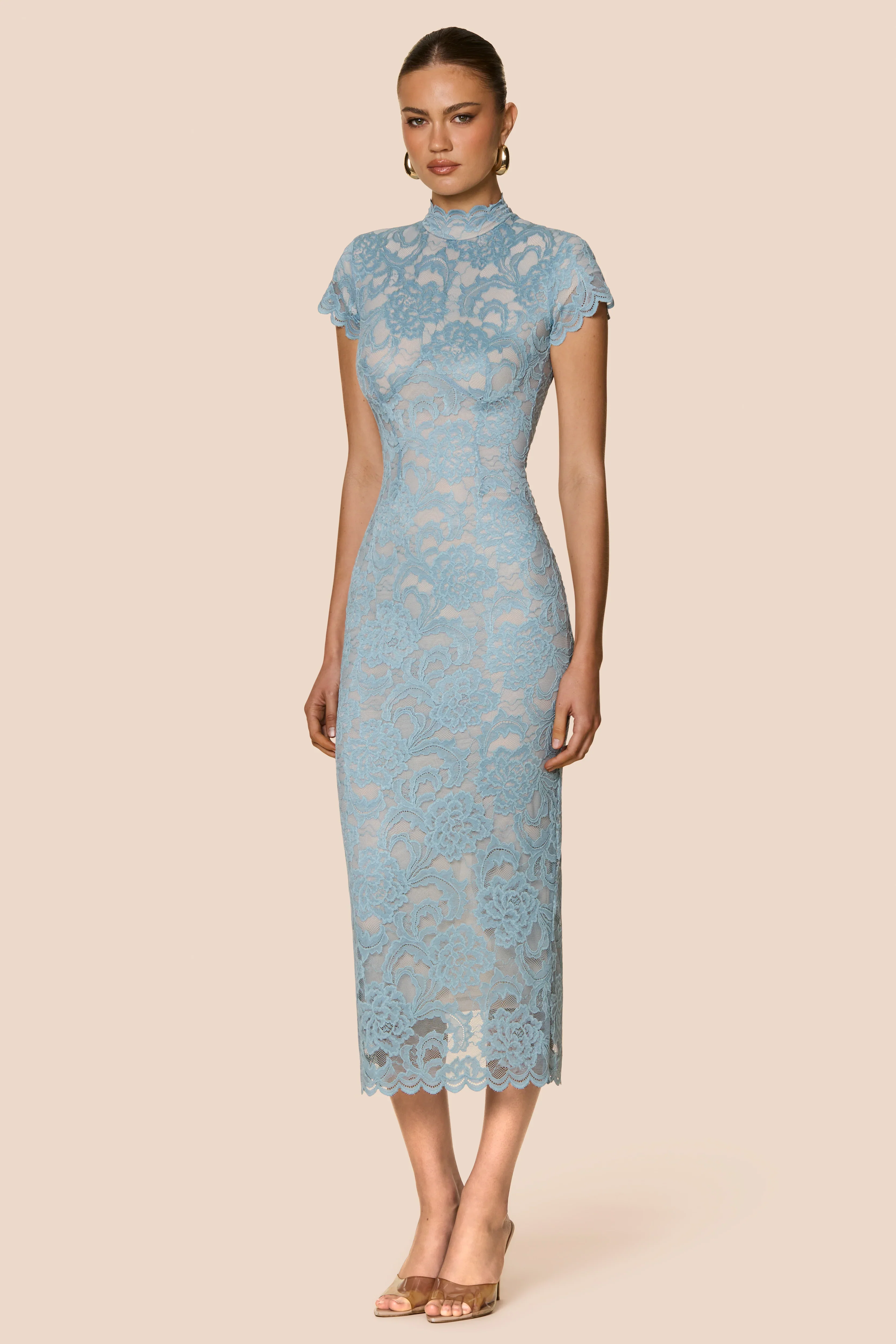 Nookie Alessia Midi Dress - Blue - Image 2