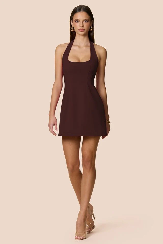 Nookie Kayla Mini Dress - Cocoa - Image 2