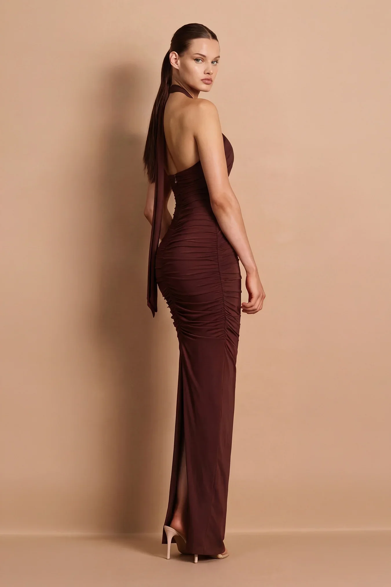 Nookie Charlize Multi-Way Maxi Dress - Chocolate - Image 3
